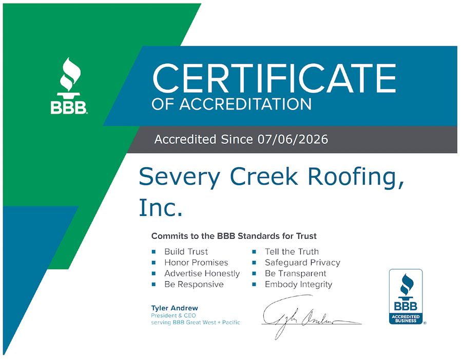 BBB Certificate of Accreditation